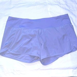 Lululemon size 12 speed ups, periwinkle color, perfect condition